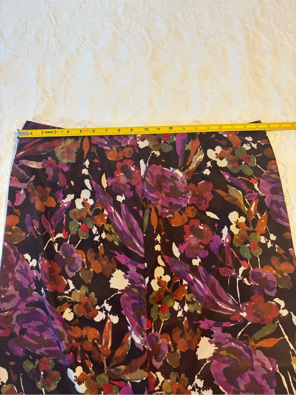 Vintage 80s/90s Jaclyn Smith Abstract Floral Pencil Skirt - Plus Size